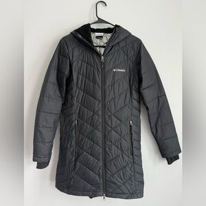 Columbia Women’s Heavenly Long Hooded Jacket Small Black